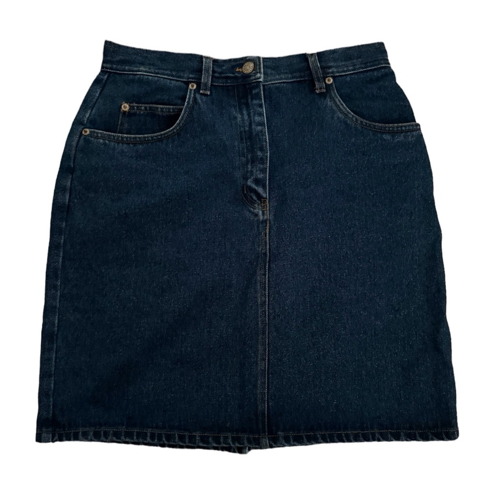 Vintage Bill Blass Midi Denim Skirt